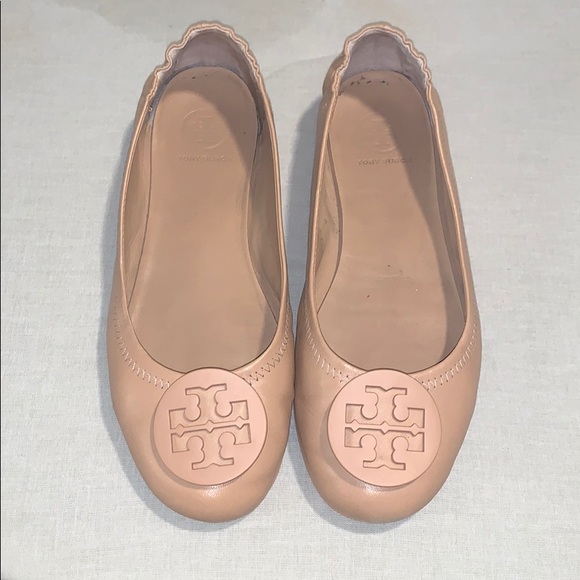 Tory Burch Shoes - Tory Burch Minnie Flats - Oak